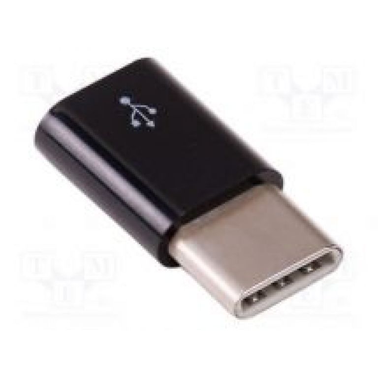 MICRO USB(F) TO USB-C(M) ADAPTER BLACK